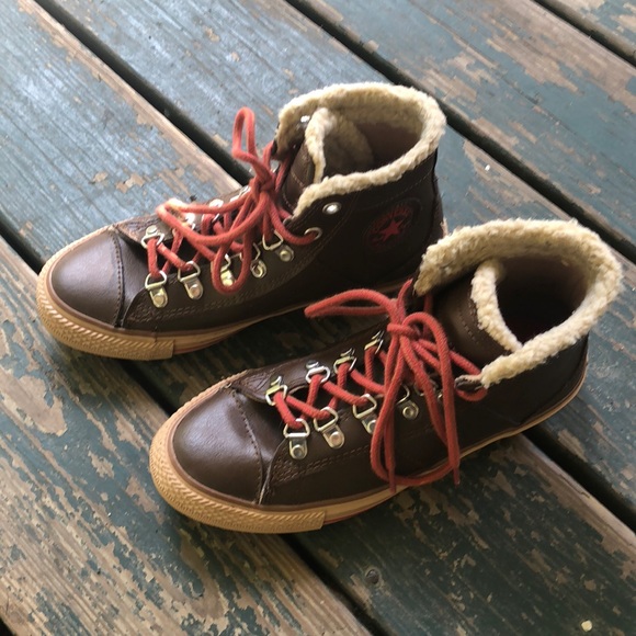 Converse Shoes - NWOT Leather Converse Boots